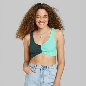 Colorblock Women's Crop Top